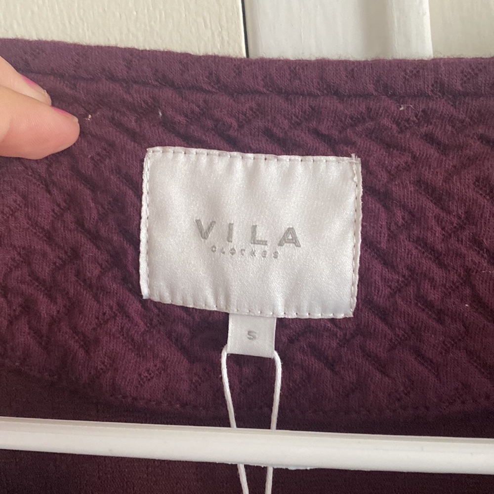 NWT Vila Purple Long Sweater Jacket - Picture 4 of 5